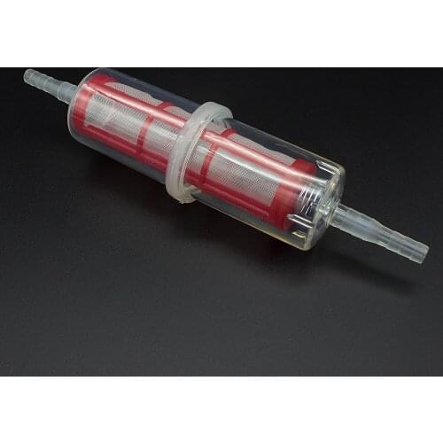 RED Universal Motorcycle Accessories 6mm Petrol Gas Gasoline Fuel Oil Filter Hot