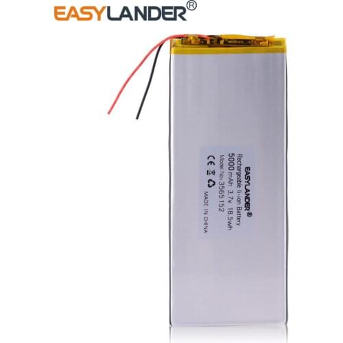 3.8V,3.7V 5000mAh [3565152] PLIB; polymer lithium ion / Li-ion battery for tablet pc,power bank,e-book;BL-T17 CELL