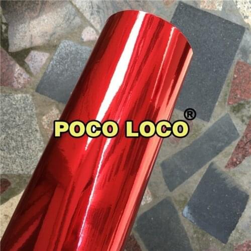 Best Quality Stretchable Red Chrome Mirror Vinyl Wrap Film For Car Styling Foil Air Bubble Free