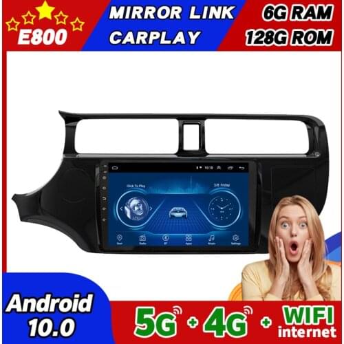 NEW 6GB ram 128GB rom 9 Inch Car Radio Android 10.0 Multimedia Autoradio Player GPS Navigation Head Unit For Kia Rio K2 2013