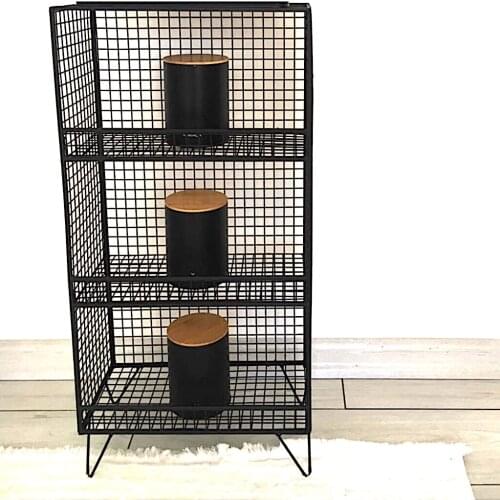 Metal Ayaklı Raf 3 Gözlü Sebzelik, Meyvelik Raf WD-62S