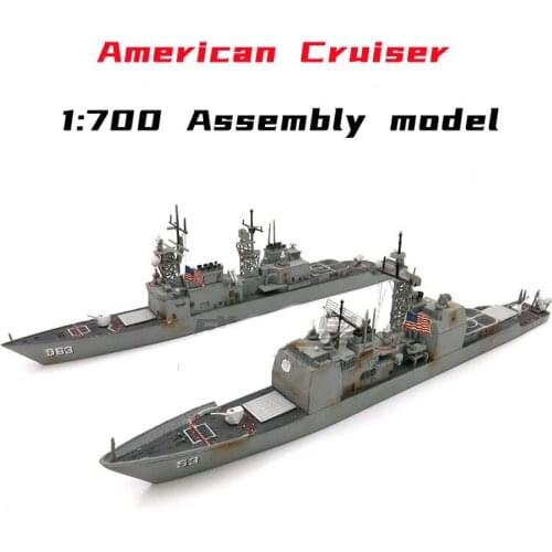 1/700 American Missile Cruiser Model Kits Destroyer Assembly Warship Model Toy