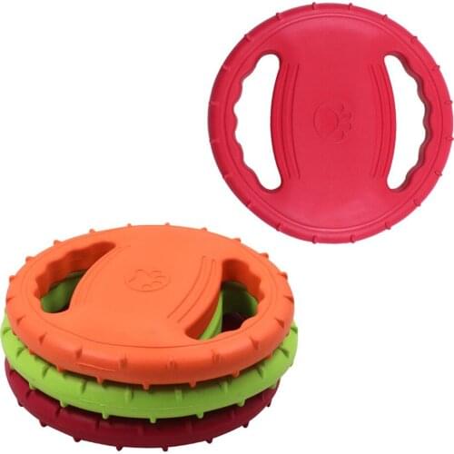 Funny EVA Flying Dog Toy Resistant Chew Flying Discs Pet Puppy Training Game Interactive Dog Supplies