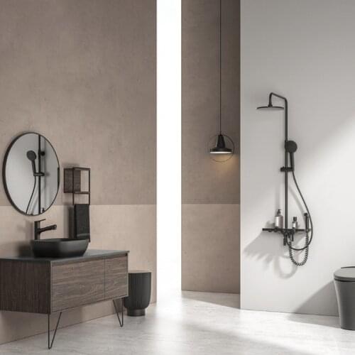 Youpin Dabai Diiib Black Diamond Booster Descaling Shower Set 3 Modes Handheld Shower Head Set Powerful Shower with Holder