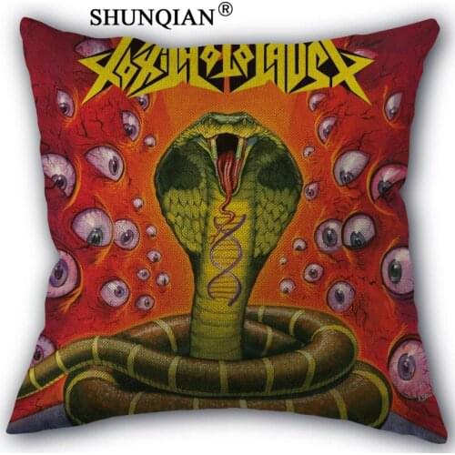 Custom toxic holocaust pillowcase Custom Cotton Linen Throw Pillow Cover Pillowcase Customize 45x45cm one side