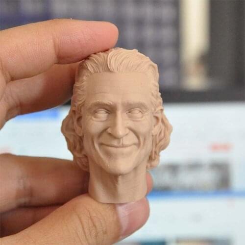 Unpainted 1/6 Scale Joaquin Phoenix Smiling Joker Head Sculpt Model For 12'' Action Figure Dolls Painting Exercise No.305