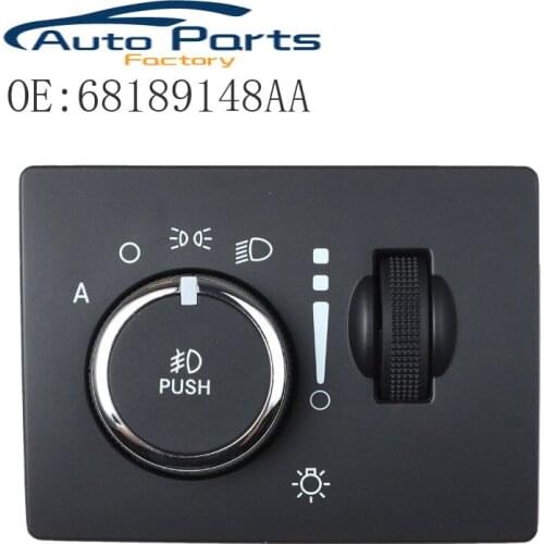 New High Quality Headlight Switch Auto Headlight & Fog Lights For 2014 Dodge Challenger OEM 68189148AA Car Accessories
