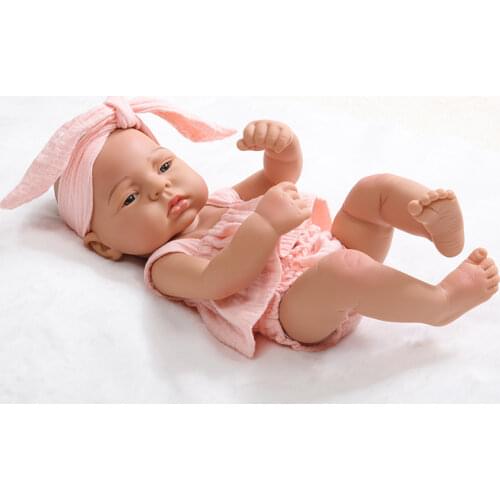Full Silicone Waterprood Bebe Reborn Doll Girl 16 inch/40cm Reborn Doll Baby Toys For Kids Birthday Gifts Playmate