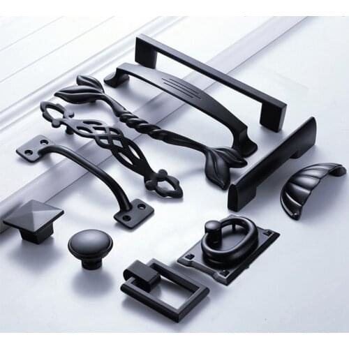 NiceDun handles for furniture cabinet pulls hidden kids drawer handle modern cupboard knobs kitchen doors black mini small knob