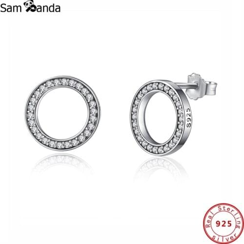 Sam Panda Women's Silver Earrings