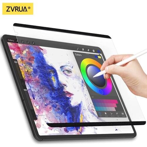 Removable & Reusable Paper Screen Protector Like Film For Apple iPad Air 4 10.9 Pro 11 12.9 2021 New 10.2 inch Matte Anti Glare