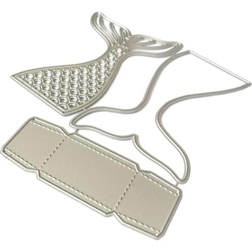 Fishtail Metal Cutting Dies Stencil Scrapbooking DIY Album Stamp Paper Embossing