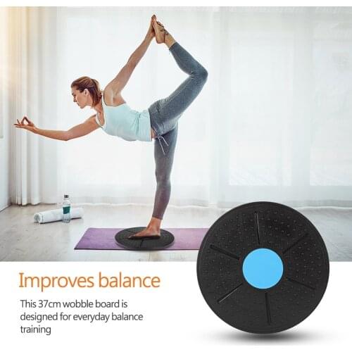 37cm Yoga Fitness Balance Board 360 Degree Rotation Massage Disc Round Plates Board Waist Rehabilitation Training Exerciser