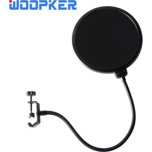Mic Pop Filter Shield Double Layer Studio Microphone Wind Screen Mask for Speaking Studio Singing Record