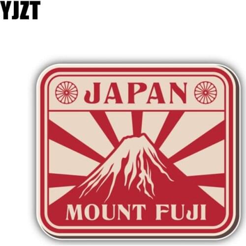 YJZT 11CM*9.4CM Personality Mount Fuji Japan Car Sticker Decal Funny Car Accessories 6-1348