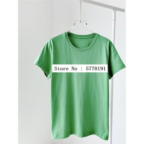 2021 Summer New Woman green T-shirt Round Neck Letters Flocking Print Fashion Tshirts Tees