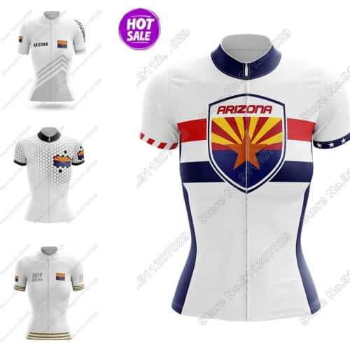 Women Arizona State 2021 Cycling Jersey Short Sleeve Summer Cycling Clothing Road Bike Shirts Bicycle Tops MTB Wear Uniform