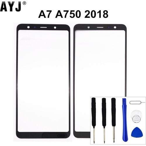 1 Piece AYJ Screen Glass for Samsung Galaxy A7 2018 A750 A750F A750FN Replacement LCD Display Touch Front Outer Panel Tools