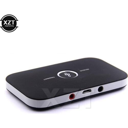 1pcs B6 2 in 1 Bluetooth Transmitter Receiver transmitter Wireless Audio 3.5mm Aux Adapter for Sound System Receptor new