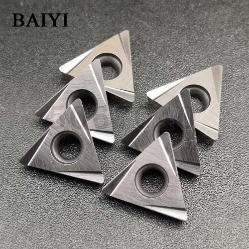 10pcs carbide insert TCGT110204L-W ZM350 cermet CNC blade TCGT110204L indexable external cutter turning tools boring blade