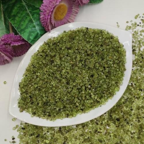 100g/Pack Lot Natural Peridot Olivine Quartz Crystal Tumbled Stone Chip Gravel Home Room Decoration DIY Aquarium