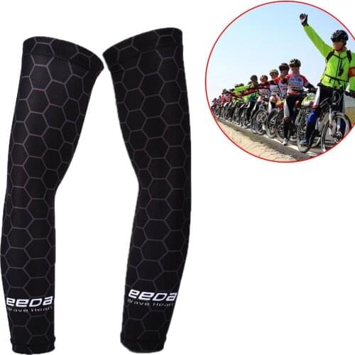 2 PCS Sports Cycling Arm Sleeves Summer Fitness Riding Running UV Protection Basketball Elbow Pad Outdoor Arm Warmers