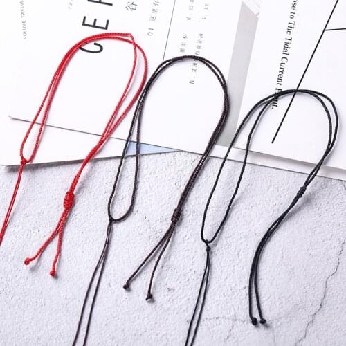 20pcs/LOT Three Colors Chinese Handmade Knotted Length Adjustable Necklace Rope For Jade Pendant DIY Jewelry Makings 40010