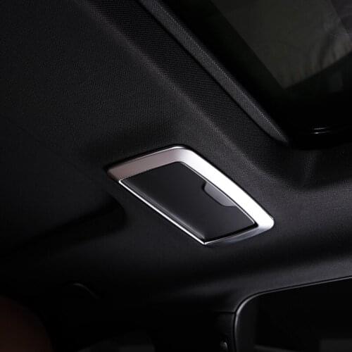 ABS Matte For BMW 5 Series G30 2017 2018 Accessories Car Interior Top Cosmetic Mirror Cover Trim Car Styling 1pcs