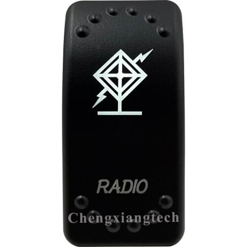 12v/24v Car Boat RADIO Rocker Switch White Led 3 pin spst on-off Replacement for Carling ARB STYLE Waterproof IP66