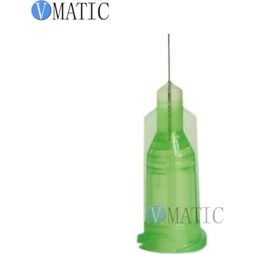 Free Shipping 100Pcs Non Sterilized 34G 0.25'' Tubing Length Liquid Dispensing Tips Glue Dispense Needle 1/4 Inch