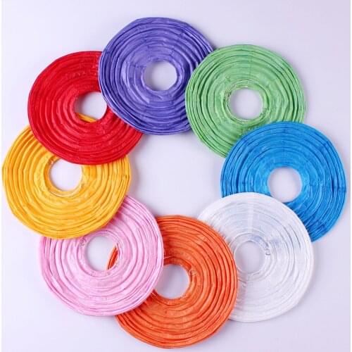 1pc Round Chinese Paper Lanterns 8 Inch 20cm for Wedding Event Party Decoration Holiday Supplies Paper Ball White Tiffany