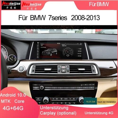 Hualingan(1007) bmw7Series F01/F02/F03 CIC 10.25 "Android10Car Stereo Multimedia TUPFEN OBD AUX USB 4g Wifi Apple carPlay