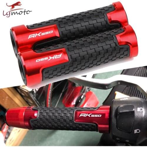 Motorcycle Accessories CNC Aluminum 7/8" 22mm Handle Bar For KYMCO AK550 AK 550 2017 2018 2019 Anti-Slip Scooter Handlebar Grips