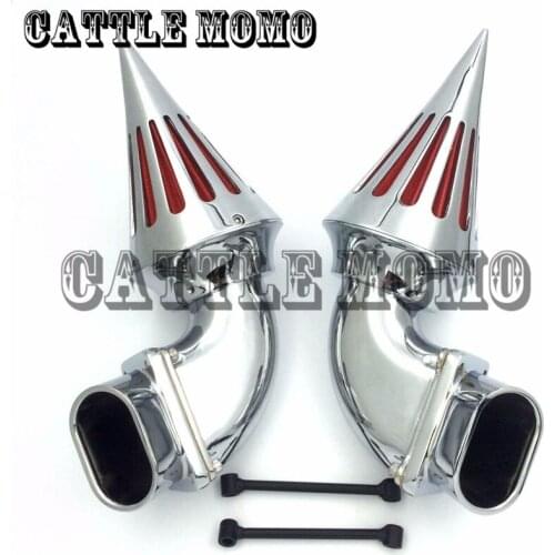 Motorcycle Spike Air Cleaner Intake Filter Kit For Suzuki Boulevard M109 M109R 2006-2012 Chrome Billet Cone Air Intake Filter