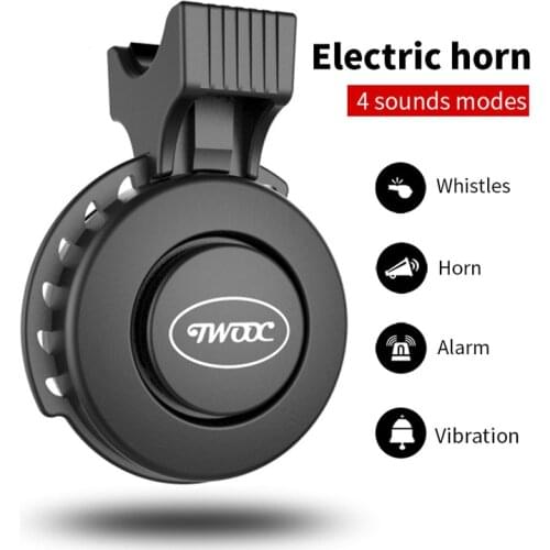 MTB Bicycle Electric Cycling Bell 120 dB Horn Rainproof USB Charging Waterproof Bicycle Bell Riding Equipment