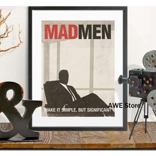 Mad Men TV Show Poster Don Draper Mad Men Classic Art Canvas Painting Print Wall Picture Mad Men Fan Gifts Home Wall Art Decor