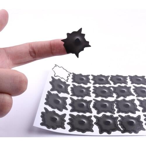 Brand New 1Pcs High Simulation Bullet Holes Car Stickers Waterproof and Sun protection For Car-styling Accessories Car Stickers