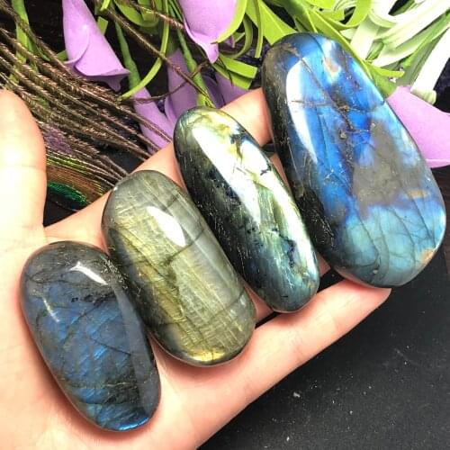 Natural labrador mineral blue - ray raw stone, beautiful workmanship