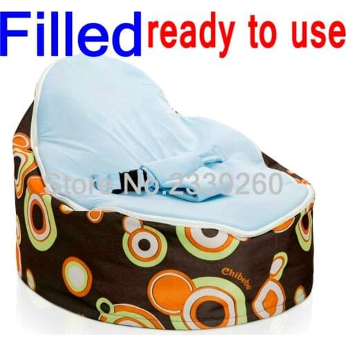 Cheap Baby Bean Bag Children Sofa Chair Soft Snuggle Bed With Fillings, ORIGINAL chibebe baby beanbag chair