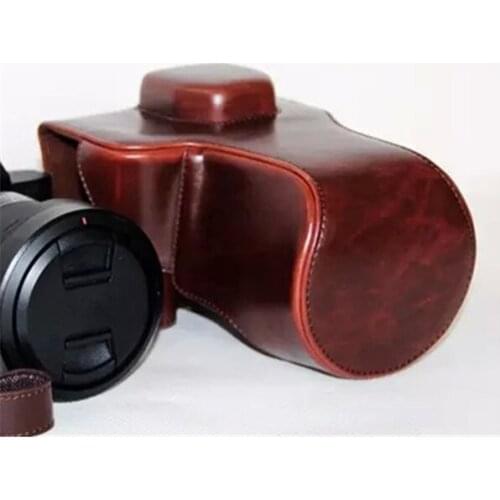 NEW 3 Color PU Leather Camera Case Cover Bag for Sony ILCE-7M2 FE 24-70mm A7II a7ii with Shoulder Strap