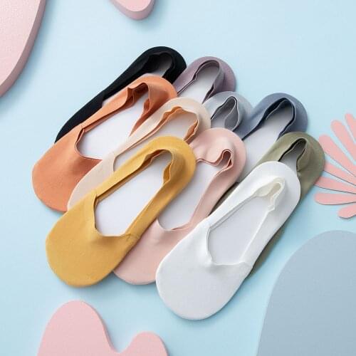 New Fashion Women Sock Slippers Spring Summer Girl Short Color Women Cotton Socks Women Invisible Socks Korea Style High Quality