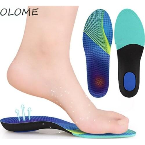 1 Pair Orthopedic Insole With Arch Support Mens And Womens Sports EVA Insoles Shock Absorption Running Pad