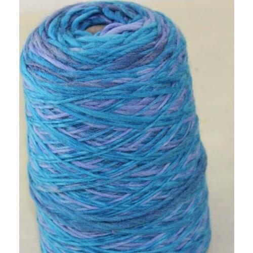 Lot of 1 Pieces x 500g Hand Coarse Knitting Scores wool yarn Navy Blue Turquoise 522-5829