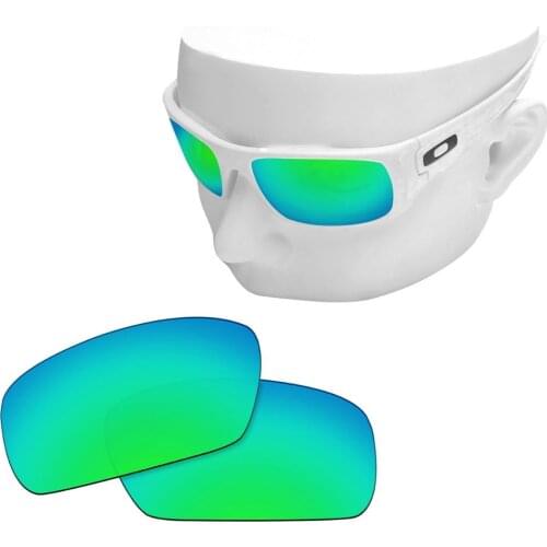 OOWLIT Polarized Replacement Lenses of Green Mirror for-Oakley Crankshaft OO9239 Sunglasses