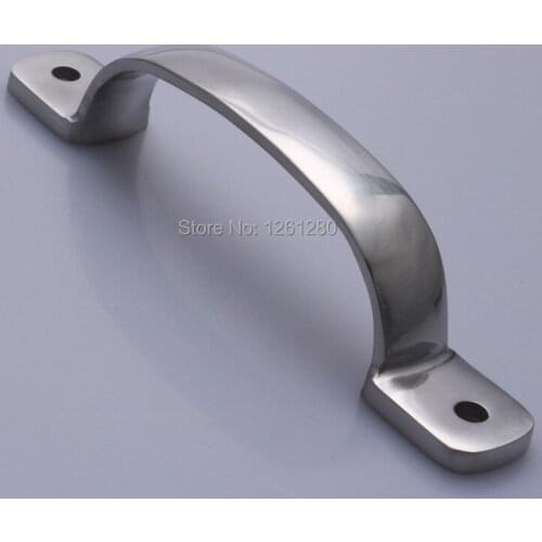 Solid Stainless steel bow door handle industrial cabinet heavy equipment knob chassis cabinet pull toolbox handle hardware