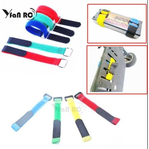 Yfan RC 10pcs 20cm Self Adhesive Reusable Cable Tie Nylon Fastener Hook Loop Strap Cord Ties PC TV Organizer 2cm Width