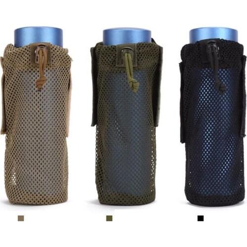 Sports Water Bottle Pouch Bag Tactical Molle Water Bottle Pouch Military Water Bottle Holder Mesh Water Bottle Carrier