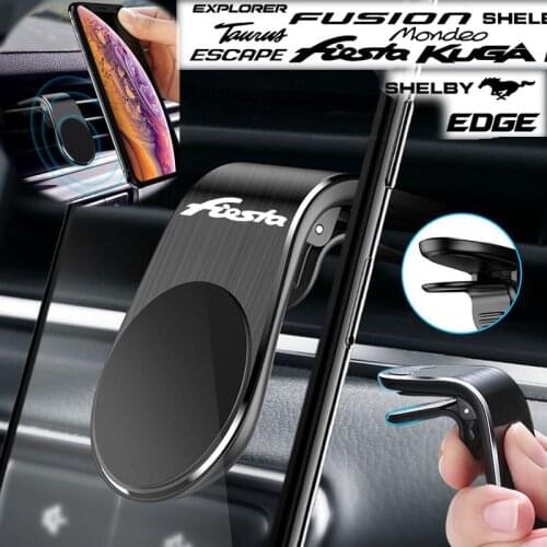 For Ford Fiesta mk5 mk6 mk7 mk8 Accessories Creative Magnetic Universal Car Phone Holder Air Vent Mount Stand Car