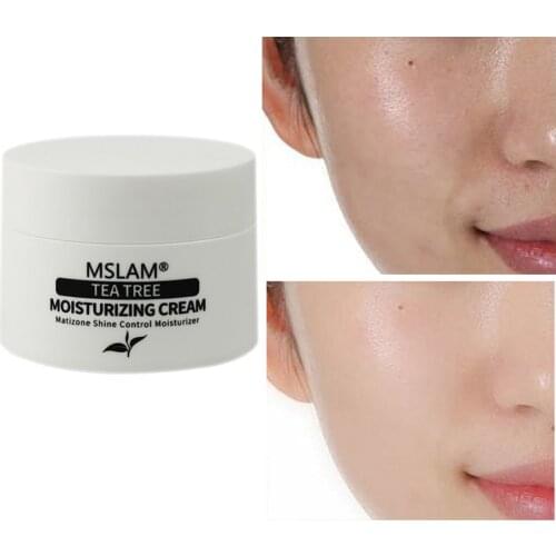 Tea Tree Moisturizing Cream Long-Lasting Hydration Oil-Controlling Brightening Complexion Repair Cream Remove Acne Face Care