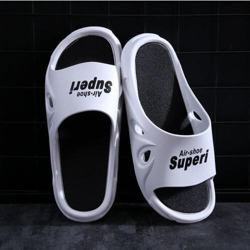 New Style Womens Slippers Summer Outing Unisex Flat Slippers Non-slip Home Couple Slippers Comfortable